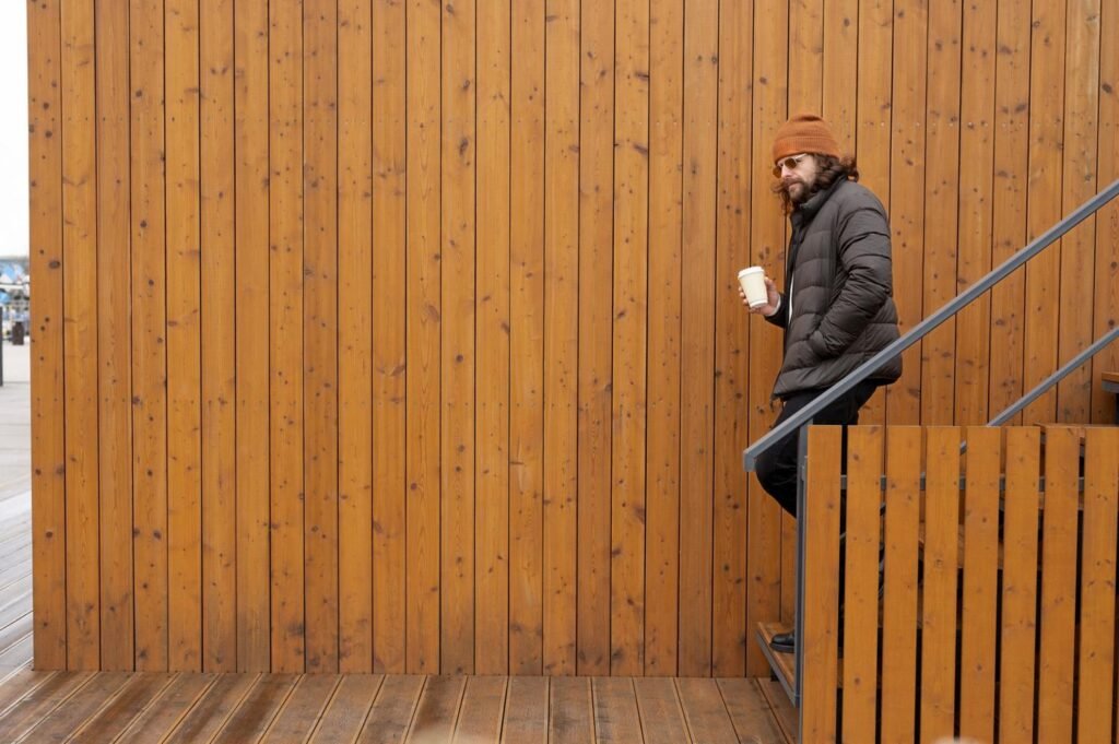 Timber fencing installed to create a natural and durable boundary for a property